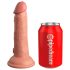 King Cock Elite 6 - imukupilla varustettu, realistinen dildo (15cm) - luonnollinen