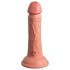 King Cock Elite 6 - imukupilla varustettu, realistinen dildo (15cm) - luonnollinen
