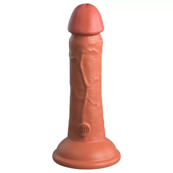 King Cock Elite 6 - realistinen dildoa imukupilla 15cm - tumma