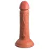 King Cock Elite 6 - realistinen dildoa imukupilla 15cm - tumma