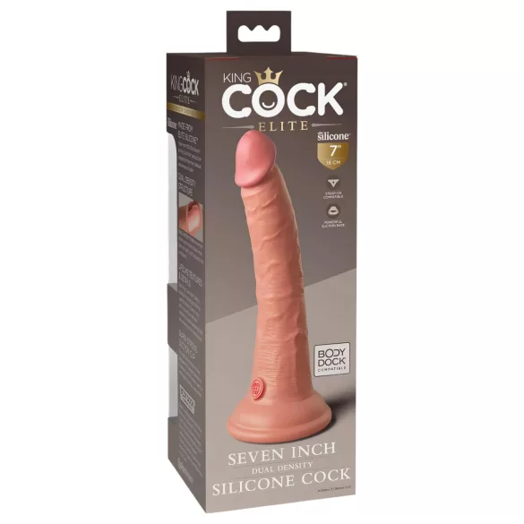 King Cock Elite - dildo imukuppi - realistinen 18cm - beige
