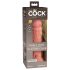 King Cock Elite 8 - imukupilla varustettu, aidontuntuinen dildo (20 cm) - luonnollinen