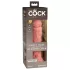 King Cock Elite 8 - realistinendildo imukupilla 20cm - luonnollinen