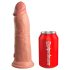 King Cock Elite 8 - imukupilla varustettu, aidontuntuinen dildo (20 cm) - luonnollinen