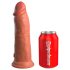 King Cock Elite 8 - imukuppidildo (20cm) - tumma luonnollinen
