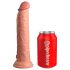 King Cock Elite 9 - realistinen dildolla imukuppi (23cm) - luonnollinen