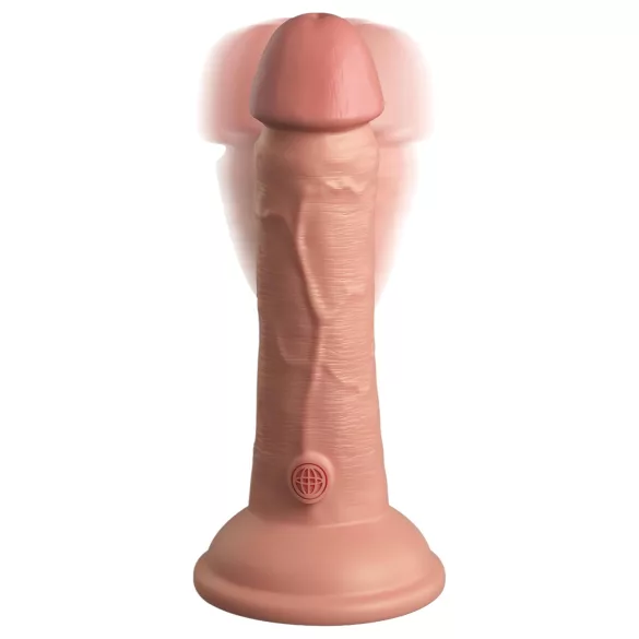 King Cock Elite 6 - imukupillinen vibraattori (15 cm) - luonnonvärinen