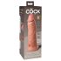 King Cock Elite 8 - dildo imukupilla ja vibraattorilla 20cm - vaalea
