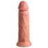 King Cock Elite 8 - dildo imukupilla ja vibraattorilla 20cm - vaalea