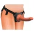 King Cock Elite Comfy - strap-on dildo valjailla - tumma iho