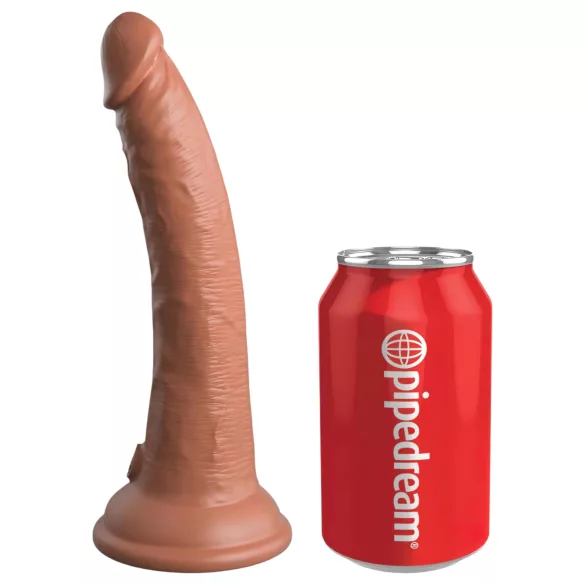 King Cock Elite Comfy - strap-on dildo valjailla - tumma iho