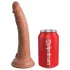 King Cock Elite Comfy - strap-on dildo valjailla - tumma iho