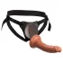 King Cock Elite Comfy - strap-on dildo valjailla - tumma iho