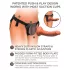 King Cock Elite Comfy - strap-on dildo valjailla - tumma iho