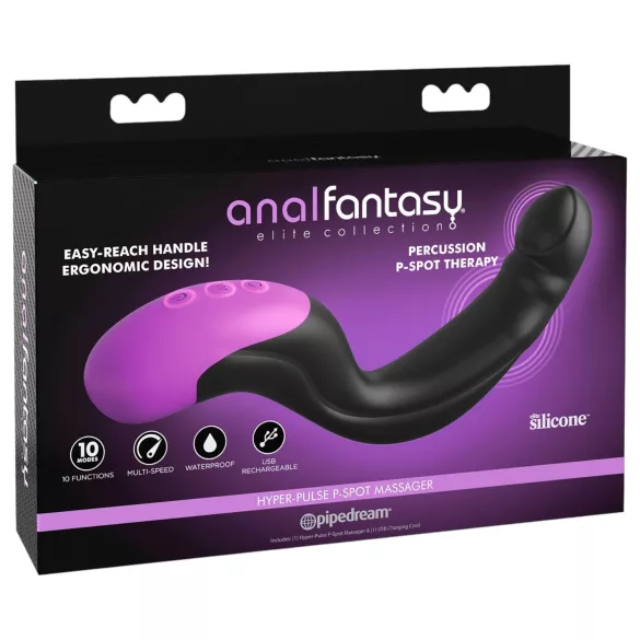 Anal Fantasy - sykkivä eturauhasvibraattori (musta)