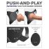 Body Dock G-piste Pro - langaton strap-on (musta)