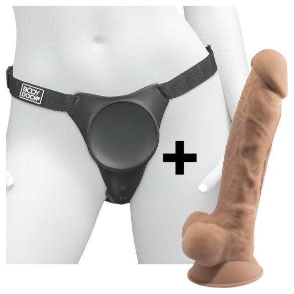 Body Dock G-piste Pro ja Silexd 7 kiinnitettävä dildo
