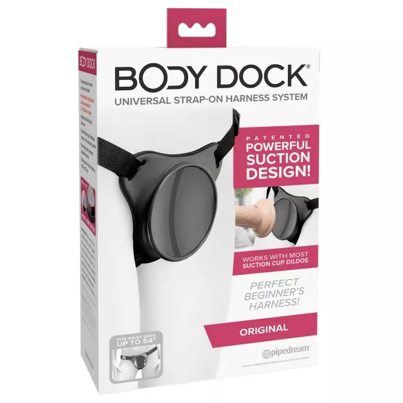Body Dock OG - kiinnitettävät alushihnat imukupille (musta)