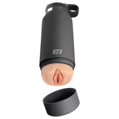   PDX - Fuck Flask Secret Delight - tekovagina juomapullossa (musta-nude)