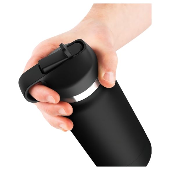 Fap Flask Thrill Seeker - masturbaattori pullossa - musta