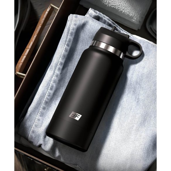 Fap Flask Thrill Seeker - masturbaattori pullossa - musta