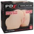 PDX Elite - vibraattori 2in1 masturbaattori - luonnollinen väri