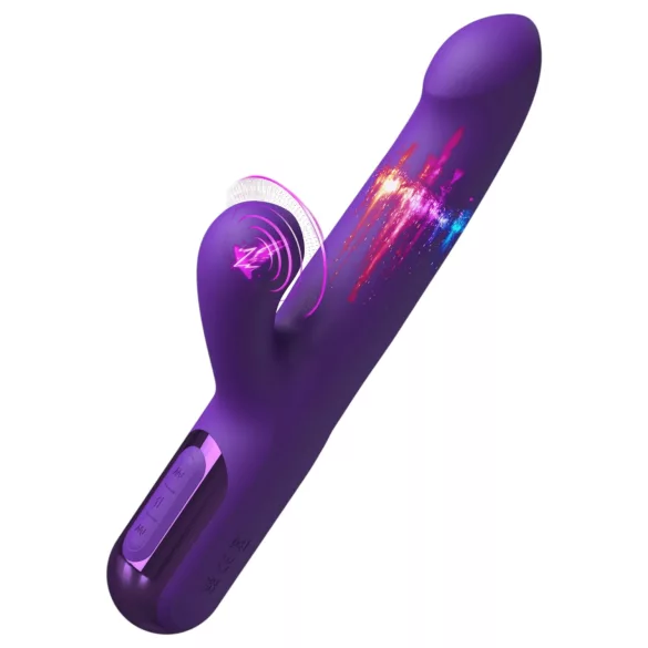 Fantasy For Her - 2in1 työntävä vibraattori ja klitoriskiihotin (violetti)