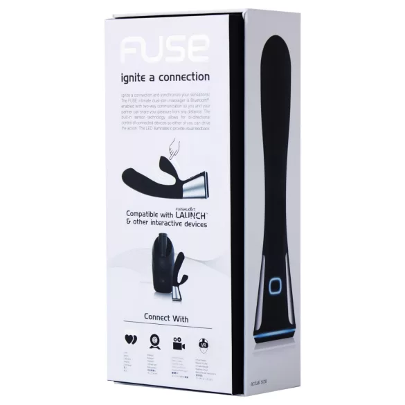 Fleshlight OhMiBod Kiiroo - Sovelluksella ohjattava klitoriskiihotin varrella (musta)