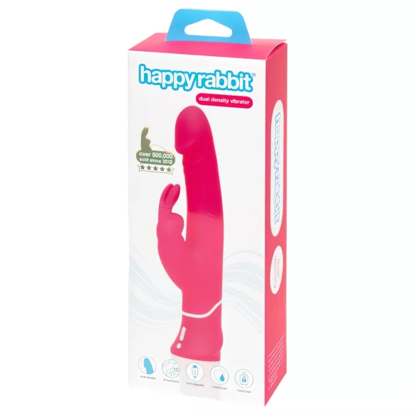 Happyrabbit - klitoriskiihottimella varustettu vibraattori - vedenpitävä