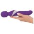 Javida Wand & Pearl - 2in1 hierontavibraattori (violetti)