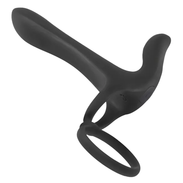 Black Velvets - ladattava 2in1 parivibraattori ja penisrengas - musta