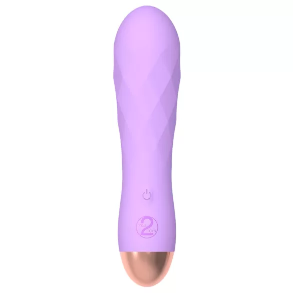 Cuties Mini - ladattava vesitiivis ritilävibraattori - violetti
