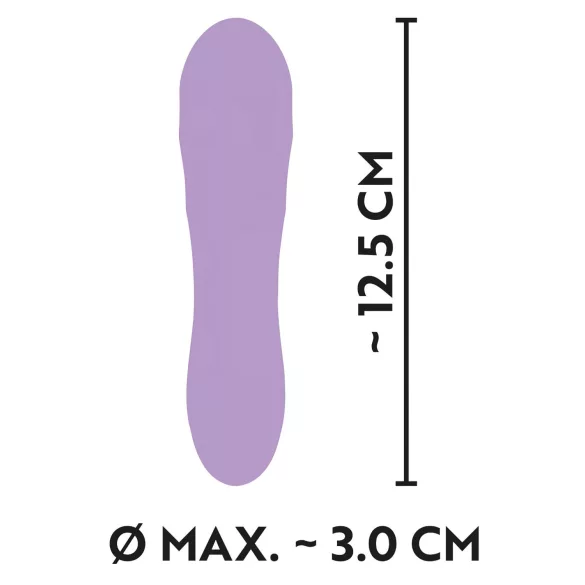 Cuties Mini - ladattava vesitiivis ritilävibraattori - violetti