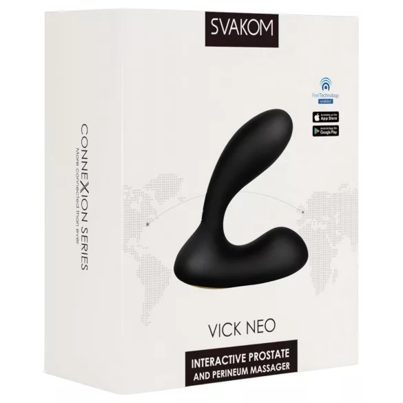 Svakom Vick Neo - ladattava VR anaalivibraattori - musta