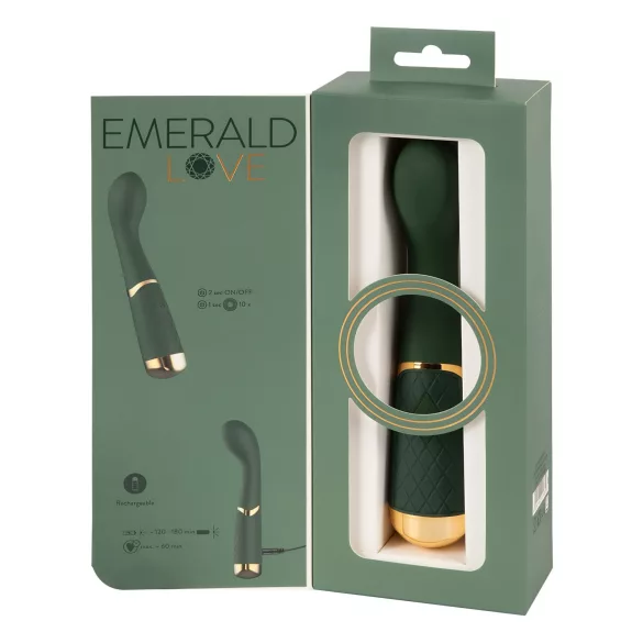 Emerald Love - ladattava G-pistevibraattori - vesitiivis - vihreä