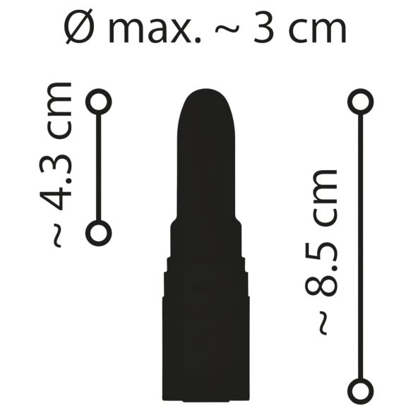 Emerald Love - ladattava vesitiivis huulipunavibraattori - punainen