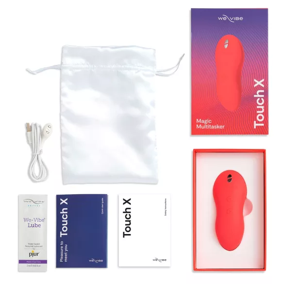 We-Vibe Touch X - klitoriskiihotin - ladattava, vedenkestävä - koralli