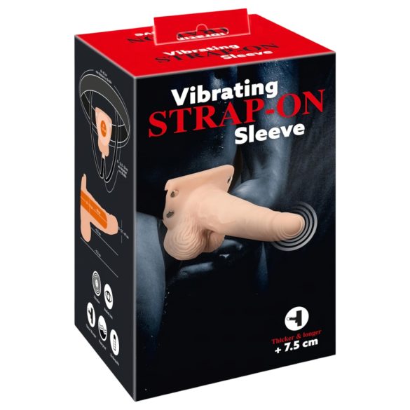 You2Toys - Strap-on ontto kiihotusvibraattori - luonnollinen