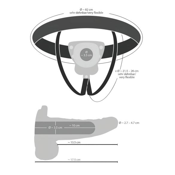 You2Toys - Strap-on ontto kiihotusvibraattori - luonnollinen