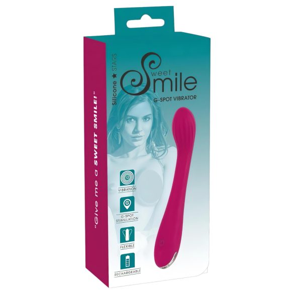 SMILE G-piste - ladattava, uritettu G-pisteen vibraattori (violetti)