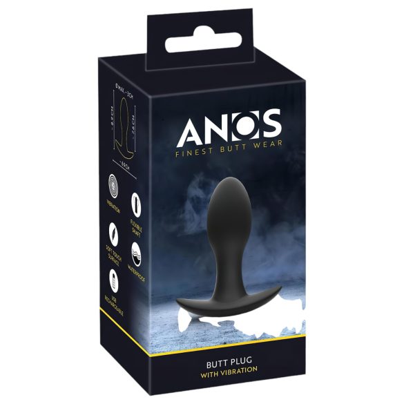 ANOS - ladattava, vedenkestävä prostata-vibraattori (musta)