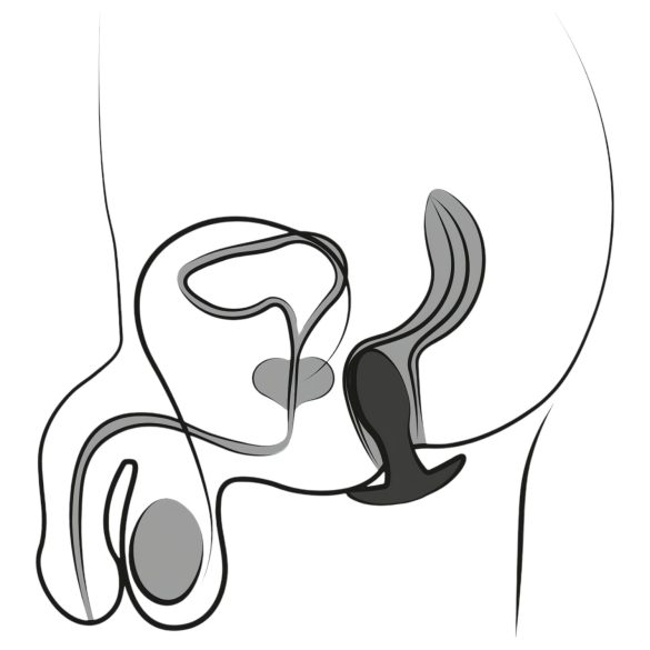 ANOS - prostatavibraattori ladattava vesitiivis - musta