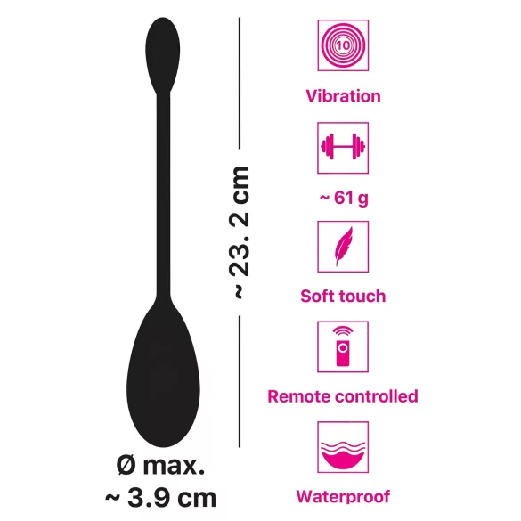 You2Toys - kauko-ohjattava vibraatiomuna - ladattava - violetti