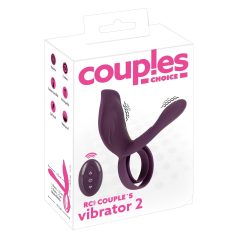   Couples Choice - vibroitu penisrengas kaukosäätimellä - lila