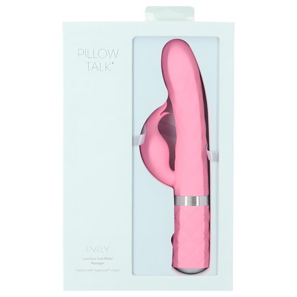 Pillow Talk Lively - ladattava klitoriskiihotin varrella (pinkki)