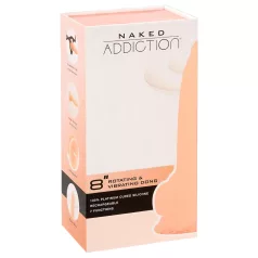   Naked Addiction - pyörivä vibraattori - 20 cm - luonnollinen