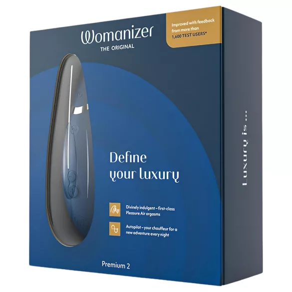 Womanizer Premium 2 - klitoriskiihotin ilmateknologialla - sininen