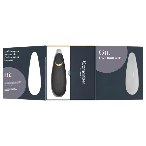 Womanizer Premium 2 - klitoriskiihotin ilmanpaineella - musta
