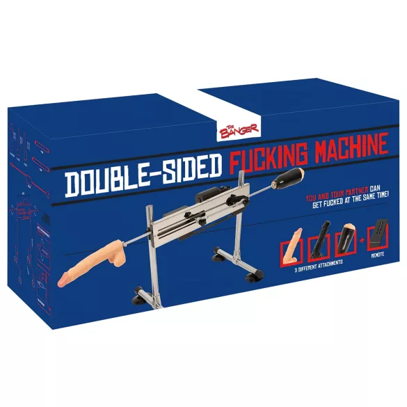 The Banger Fucking Machine - tuplaseksikone - 2 dildoa ja 1 tekovagina