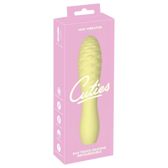Cuties Mini 3 - ladattava, vedenkestävä, nuijavibraattori (keltainen)